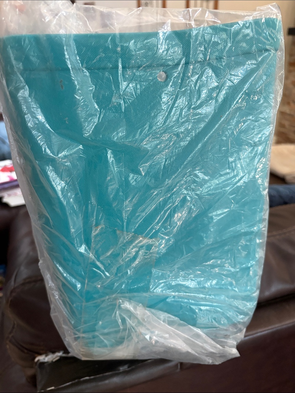 Aqua Plastic bogg bag lookalike - Picture 4 of 4